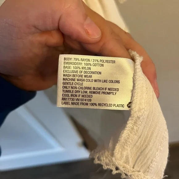 Knox Rose White Lace Long Sleeve Open Front Cardigan Kimono Size M - Picture 2 of 8